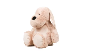 Peluche chien 45 cm avec accès zippé pour la personnalisation