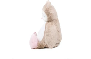 Peluche chouette 40 cm avec accès zippé pour la personnalisation