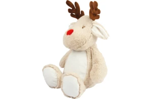 Peluche renne 46 cm avec accès zippé pour la personnalisation