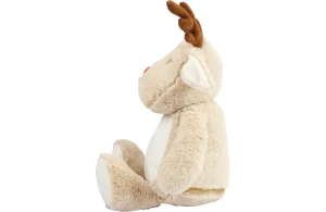 Peluche renne 46 cm avec accès zippé pour la personnalisation