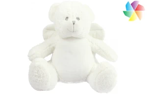 Peluche ange 42 cm avec accès zippé pour la personnalisation