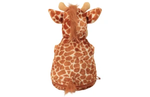 Peluche girafe avec accès zippé pour la personnalisation
