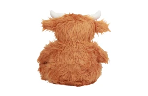 Peluche vache avec accès zippé pour la personnalisation