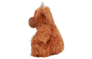 Peluche vache avec accès zippé pour la personnalisation