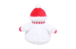 Peluche bonhomme de neige avec accès zippé pour la personnalisation