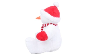 Peluche bonhomme de neige avec accès zippé pour la personnalisation