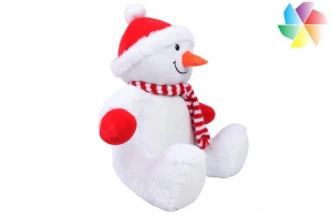 Peluche bonhomme de neige avec accès zippé pour la personnalisation