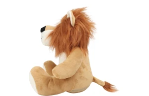 Peluche lion avec accès zippé pour la personnalisation