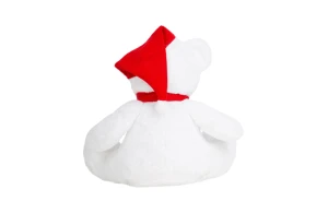 Peluche ours de noël avec accès zippé pour la personnalisation