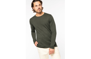 Pull col rond à fibre écologique végétale pour homme