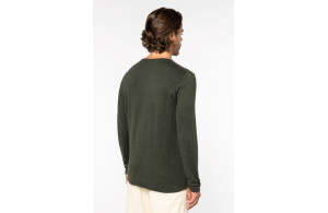 Pull col rond à fibre écologique végétale pour homme