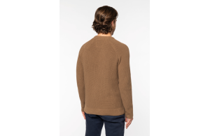 Pull à grosses mailles bio écoresponsable pour homme