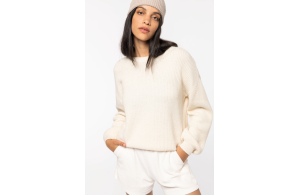 Pull en laine mérinos bio écoresponsable pour femme