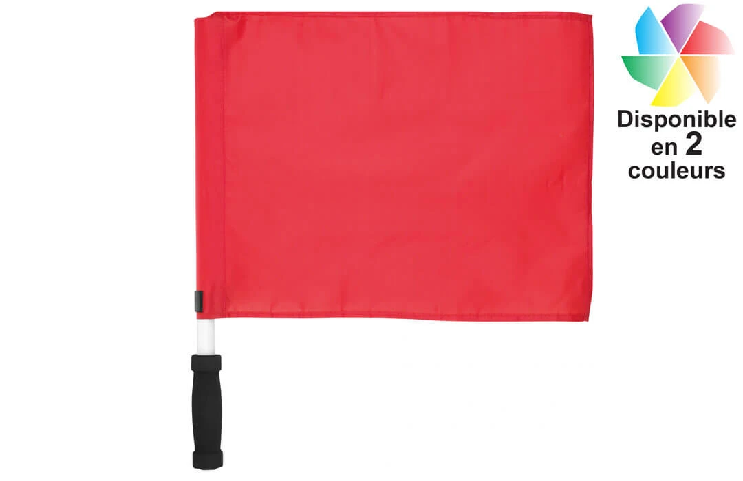 Drapeau de touche en nylon avec manche en plastique