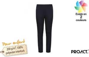 Pantalon d'entrainement personnalisé ProAct enfant à bas zippé 