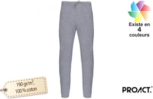 Pantalon de jogging ProAct pour club de sport en coton léger