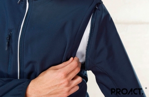 Veste softshell sport ProAct à manches amovibles personnalisable