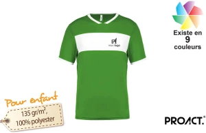 Maillot de football ProAct enfant manches courtes col V