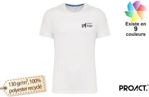T-shirt de sport ProAct recyclé bio pour homme
