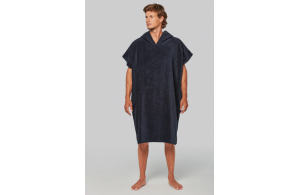 Peignoir poncho en coton bio ProAct avec capuche