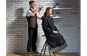 Blouse personnalisée salon de coiffure à fermeture réglable