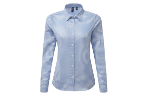 Chemise vichy personnalisée à gros carreaux pour femme