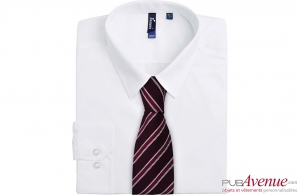 Cravate rayée personnalisée waffle en polyester