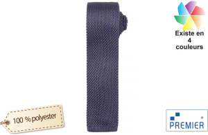 Cravate fine tricotée personnalisée 