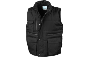 Blouson sans manches multipoches à tissu déperlant