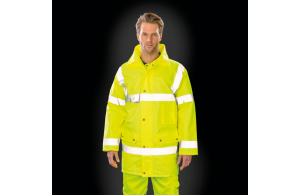 Parka de sécurité à bandes fluorescente