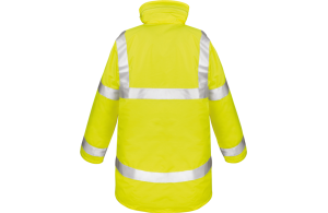 Parka de sécurité à bandes fluorescente