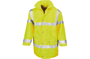 Parka de sécurité à bandes fluorescente