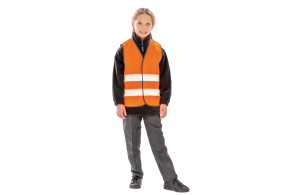 Gilet de sécurité haute visibilité fluorescent pour enfant