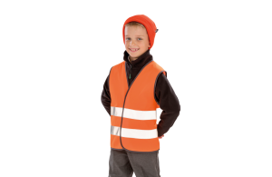 Gilet de sécurité haute visibilité fluorescent pour enfant