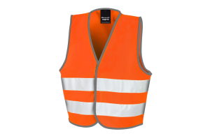 Gilet de sécurité haute visibilité fluorescent pour enfant