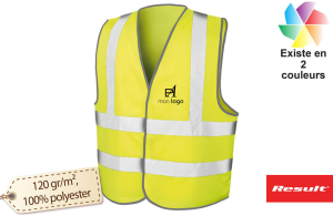 Gilet de sécurité haute visibilité fluorescent personnalisé 