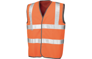 Gilet de sécurité avec bordures et bandes réfléchissantes