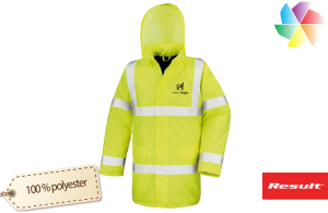 Veste de sécurité légère à bandes fluorescente