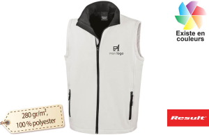 Bodywarmer personnalisé pour homme en softshell léger