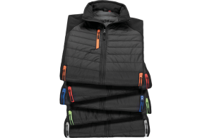 Gilet softshell sans manche black compass à fibre bio recyclé