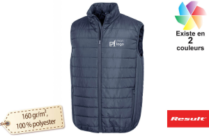 Bodywarmer personnalisé matelassé résistant à l'eau