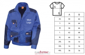 Veste de travail professionnelle Result