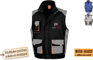 Gilet de travail multipoche professionnel Result