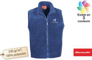 Gilet polaire personnalisé Polartherm™ mixte à traitement anti-boulochage 