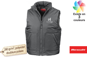 Bodywarmer déperlant doublé polaire personnalisable 