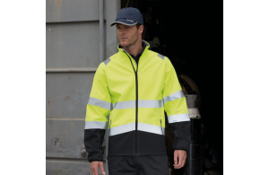 Veste softshell de sécurité à haute visibilité