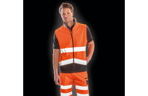 Gilet softshell de sécurité à haute visibilité