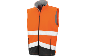 Gilet softshell de sécurité à haute visibilité