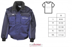 Blouson de travail personnalisé à manche amovible Result