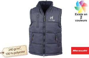 Bodywarmer isolant thermique à maintien de chaleur